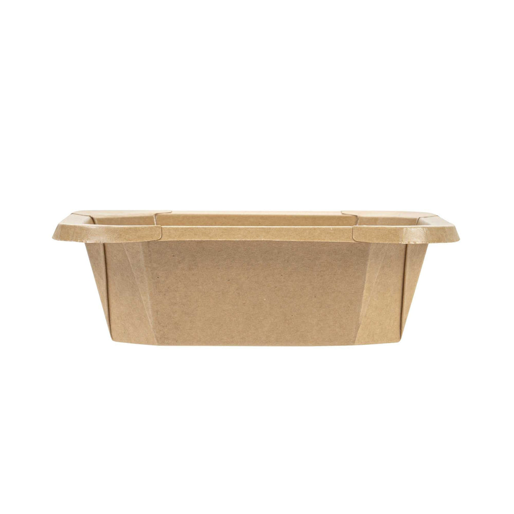 Sustain 22 oz Octagonal Kraft Paper Take Out Container - with PLA Lining, Compostable - 6" x 6" x 2" - 100 count box
