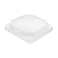 Sustain Octagonal Clear PLA Plastic Dome Lid - Fits 22 oz Container - 6 1/4" x 6 1/4" x 1 1/4" - 25 count box