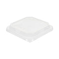 Sustain Octagonal Clear PLA Plastic Dome Lid - Fits 34 oz Container - 7" x 7" x 1 1/4" - 100 count box