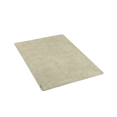 Denim Mesh Rectangle Green Vinyl Linen-Feel Placemat - 17 3/4" x 11 3/4" - 6 count box