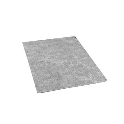 Denim Mesh Rectangle Light Gray Vinyl Linen-Feel Placemat - 17 3/4" x 11 3/4" - 6 count box