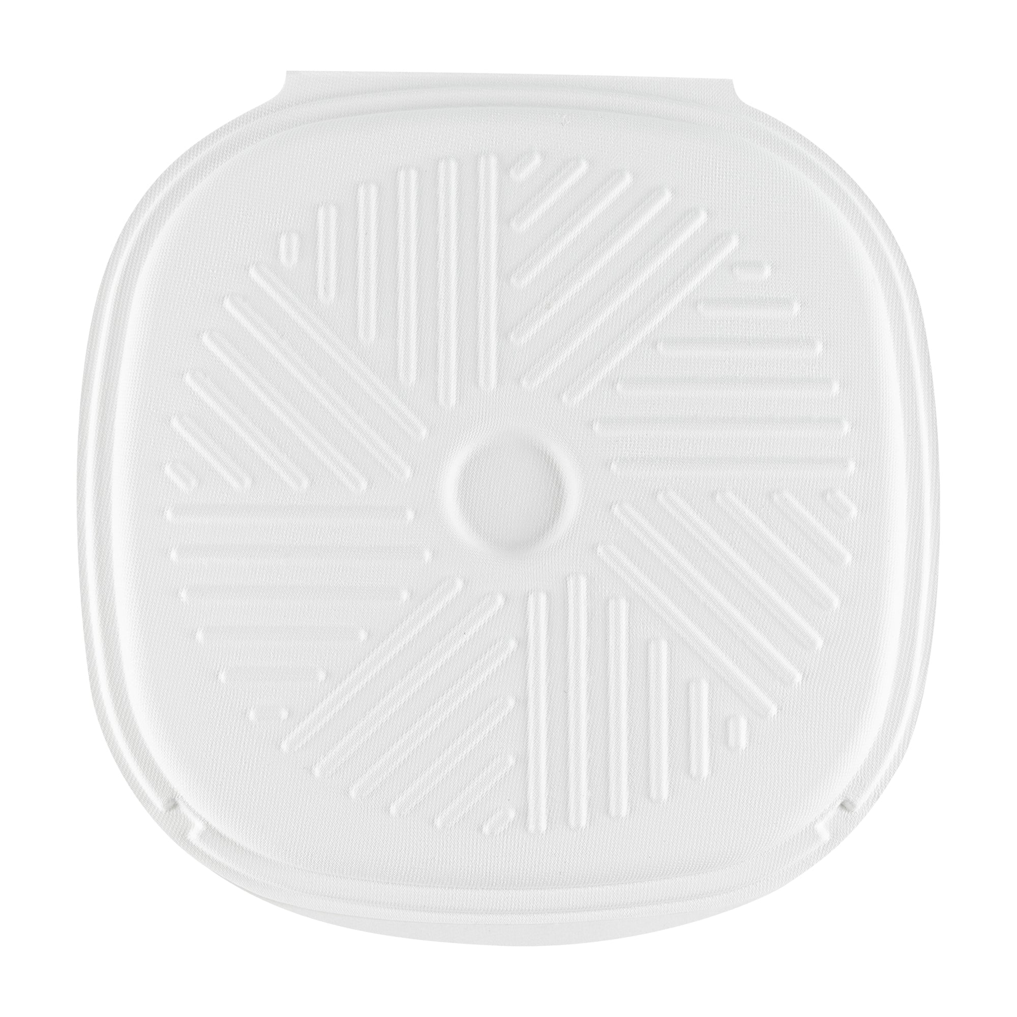 Pulp Safe No PFAS Added White Sugarcane / Bagasse Pizza Box - 13 3/4" x 13 3/4" x 1" - 50 count box