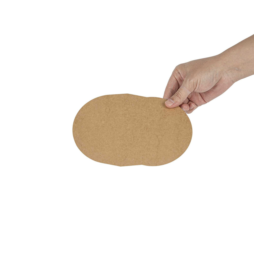 Bio Tek Kraft Paper 2-Compartment Insert - Fits 17, 25, 33 and 34 oz Containers - 200 count box