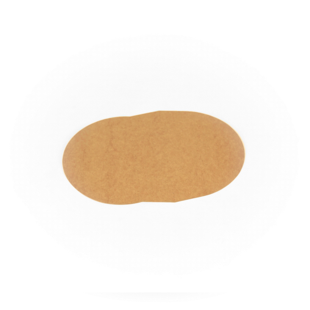 Bio Tek Kraft Paper 2-Compartment Insert - Fits 17, 25, 33 and 34 oz Containers - 200 count box