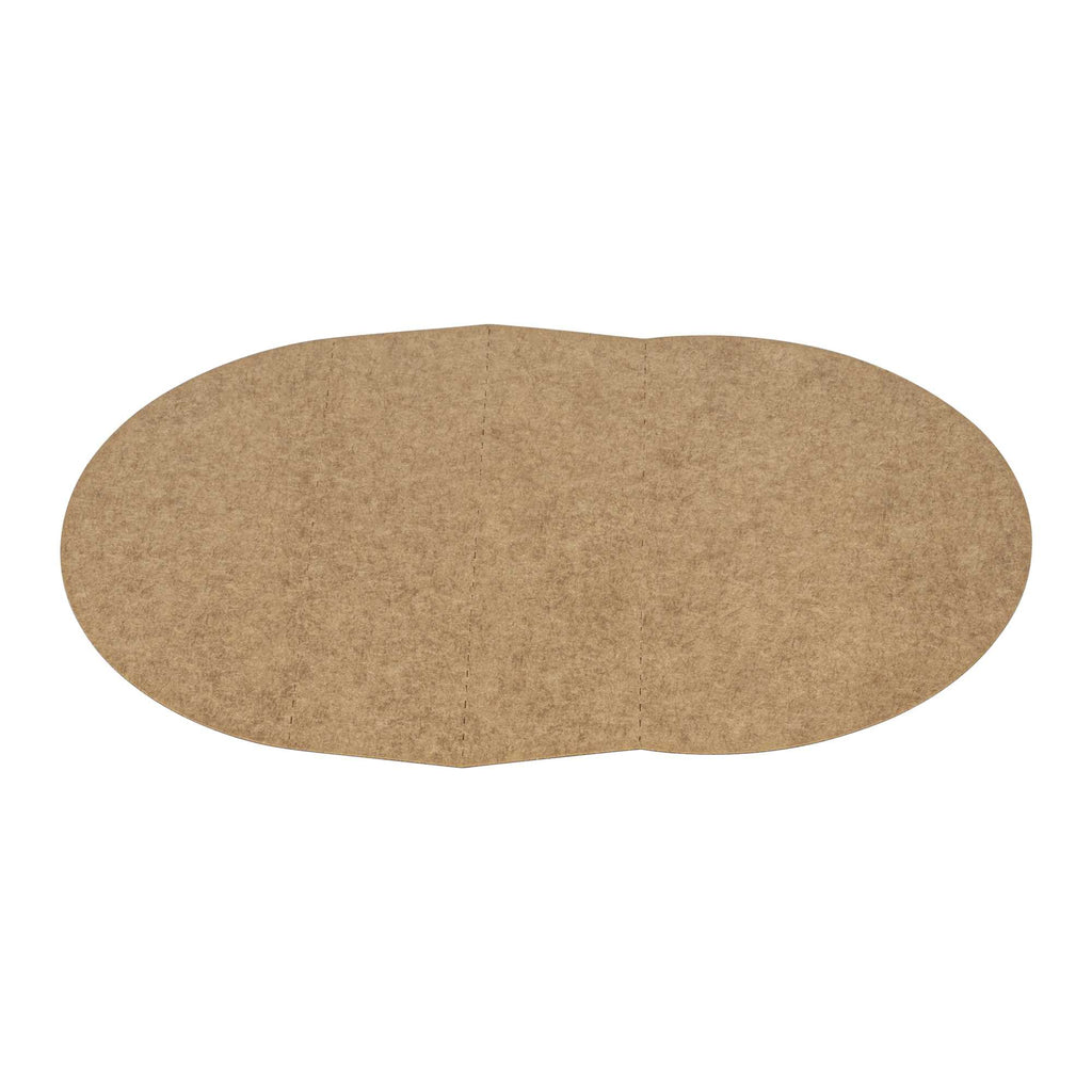 Bio Tek Kraft Paper 2-Compartment Insert - Fits 17, 25, 33 and 34 oz Containers - 200 count box