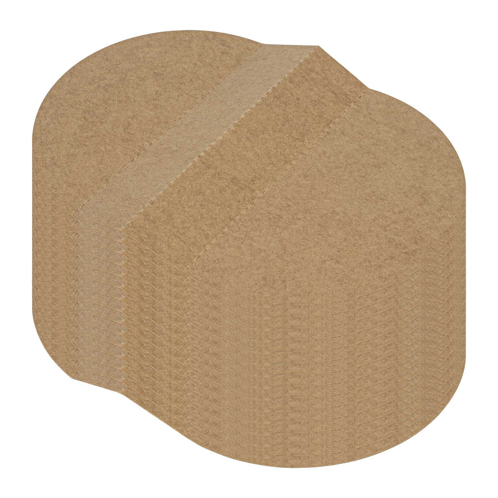 Bio Tek Kraft Paper 2-Compartment Insert - Fits 22, 37 and 42 oz Containers - 50 count box