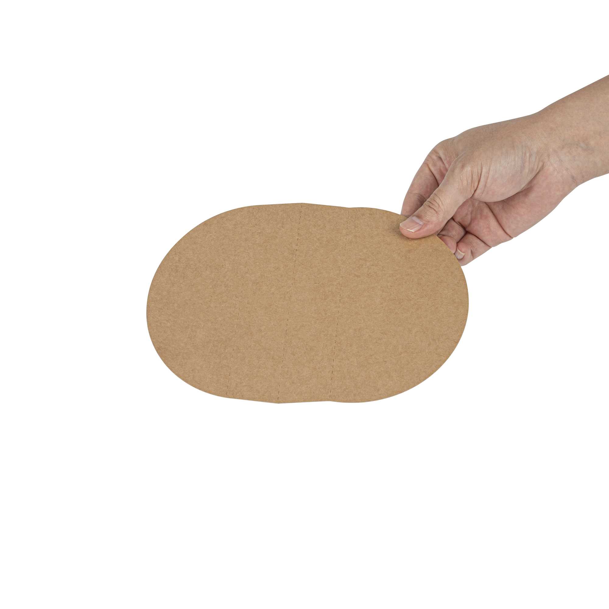 Bio Tek Kraft Paper 2-Compartment Insert - Fits 22, 37 and 42 oz Containers - 50 count box