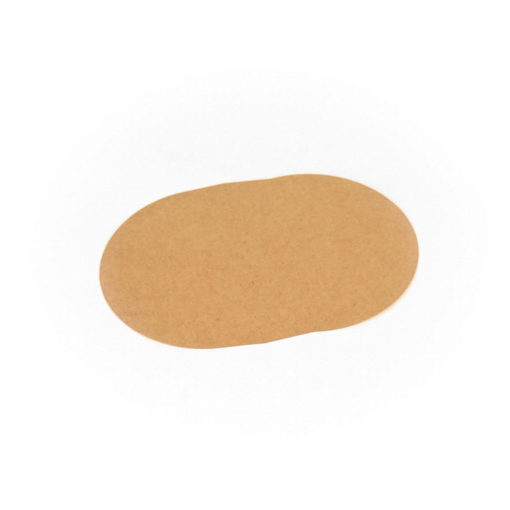 Bio Tek Kraft Paper 2-Compartment Insert - Fits 22, 37 and 42 oz Containers - 50 count box