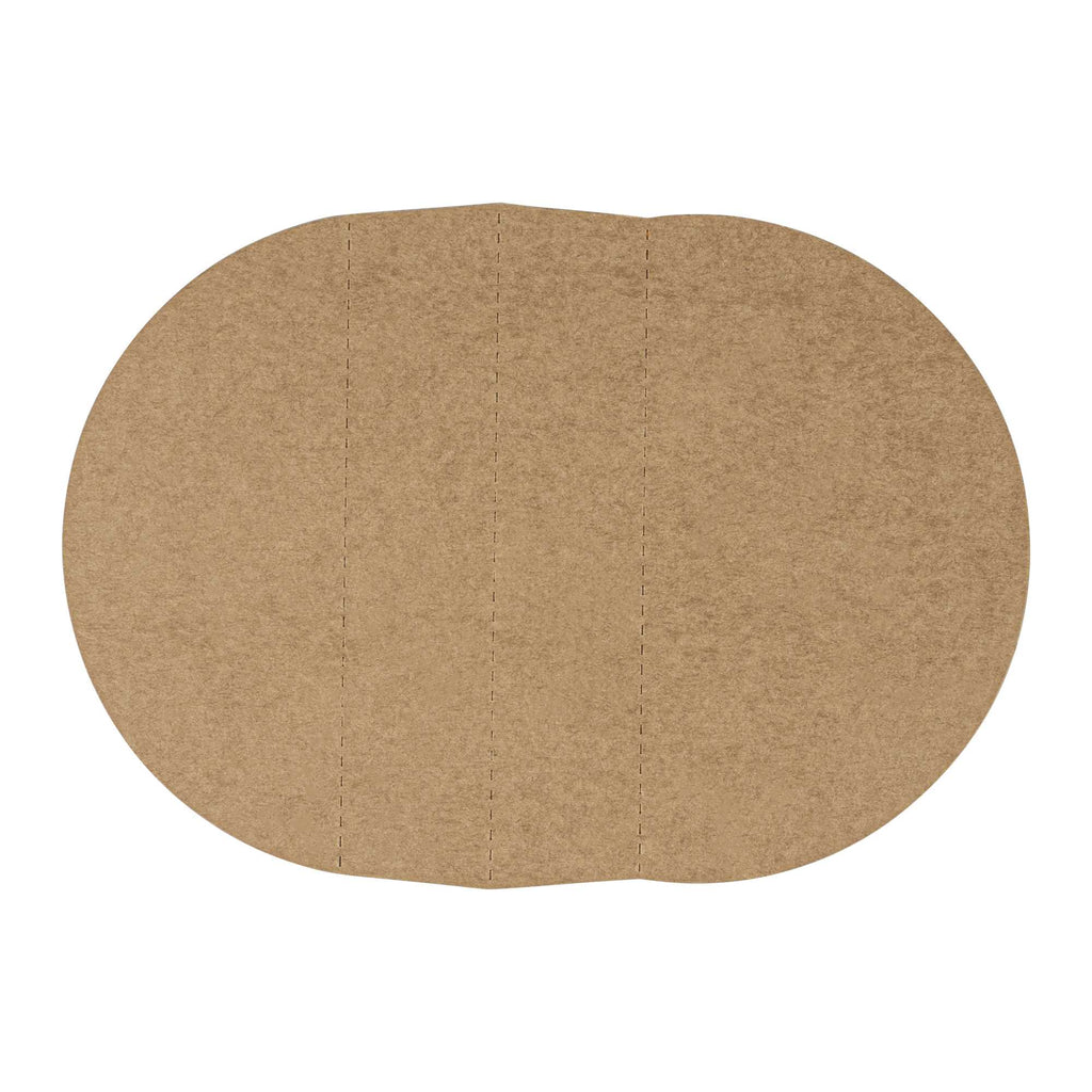 Bio Tek Kraft Paper 2-Compartment Insert - Fits 22, 37 and 42 oz Containers - 50 count box