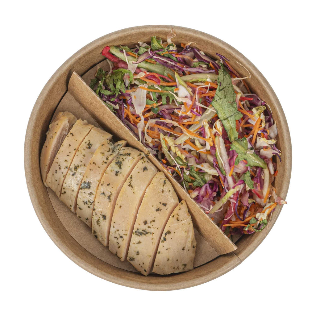 Bio Tek Kraft Paper 2-Compartment Insert - Fits 22, 37 and 42 oz Containers - 200 count box