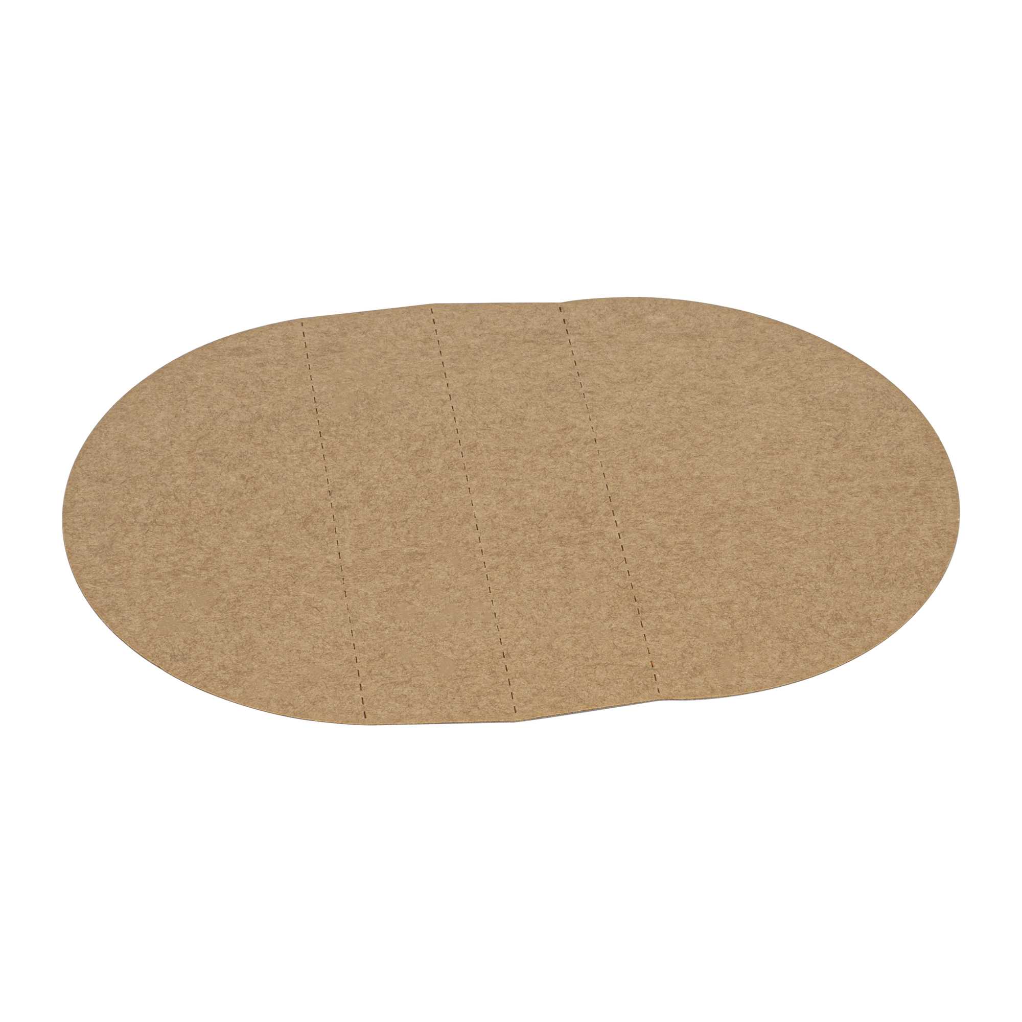Bio Tek Kraft Paper 2-Compartment Insert - Fits 22, 37 and 42 oz Containers - 200 count box