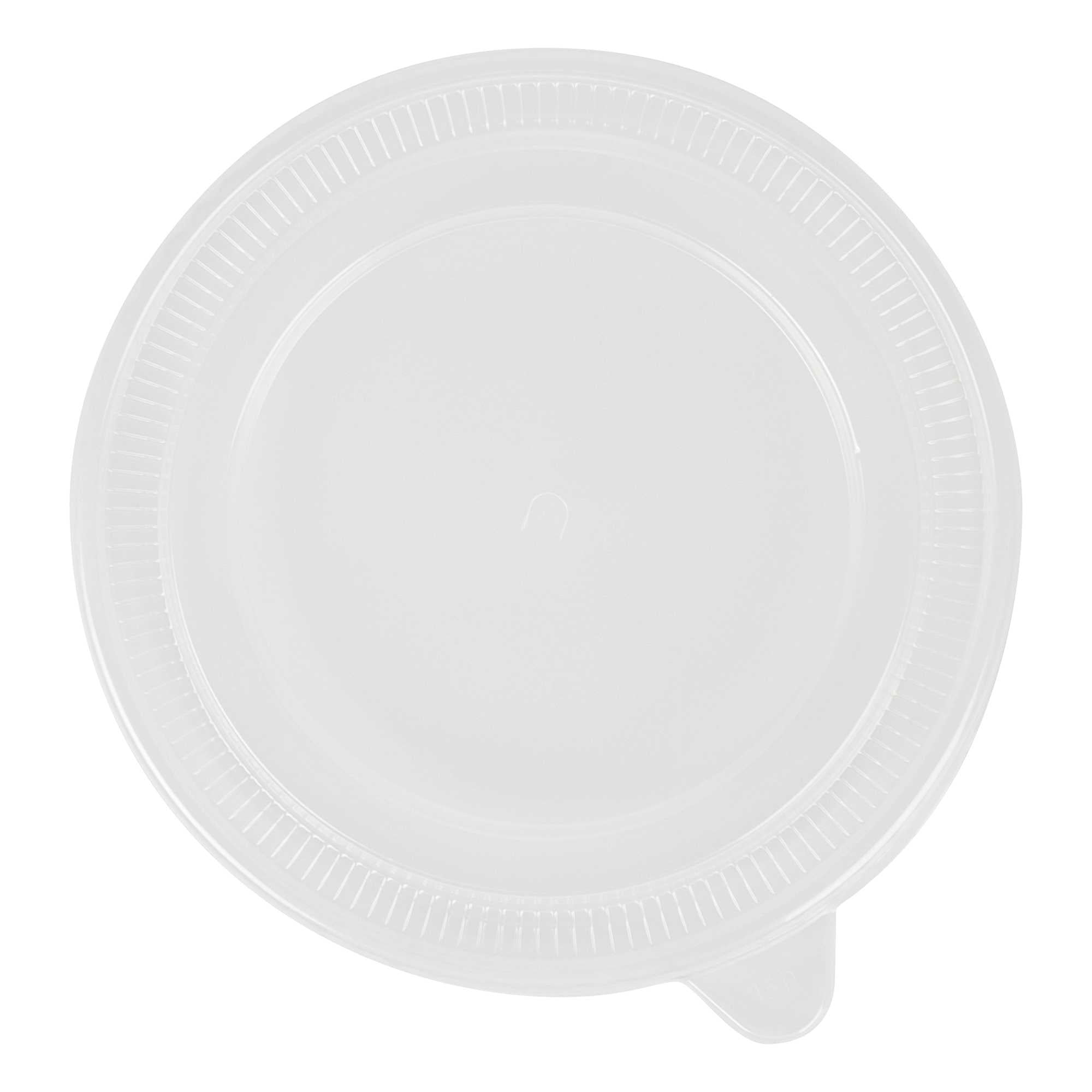 Bio Tek Clear Plastic Take Out Container Lid - Fits 17, 25, 33 and 34 oz Containers - 50 count box