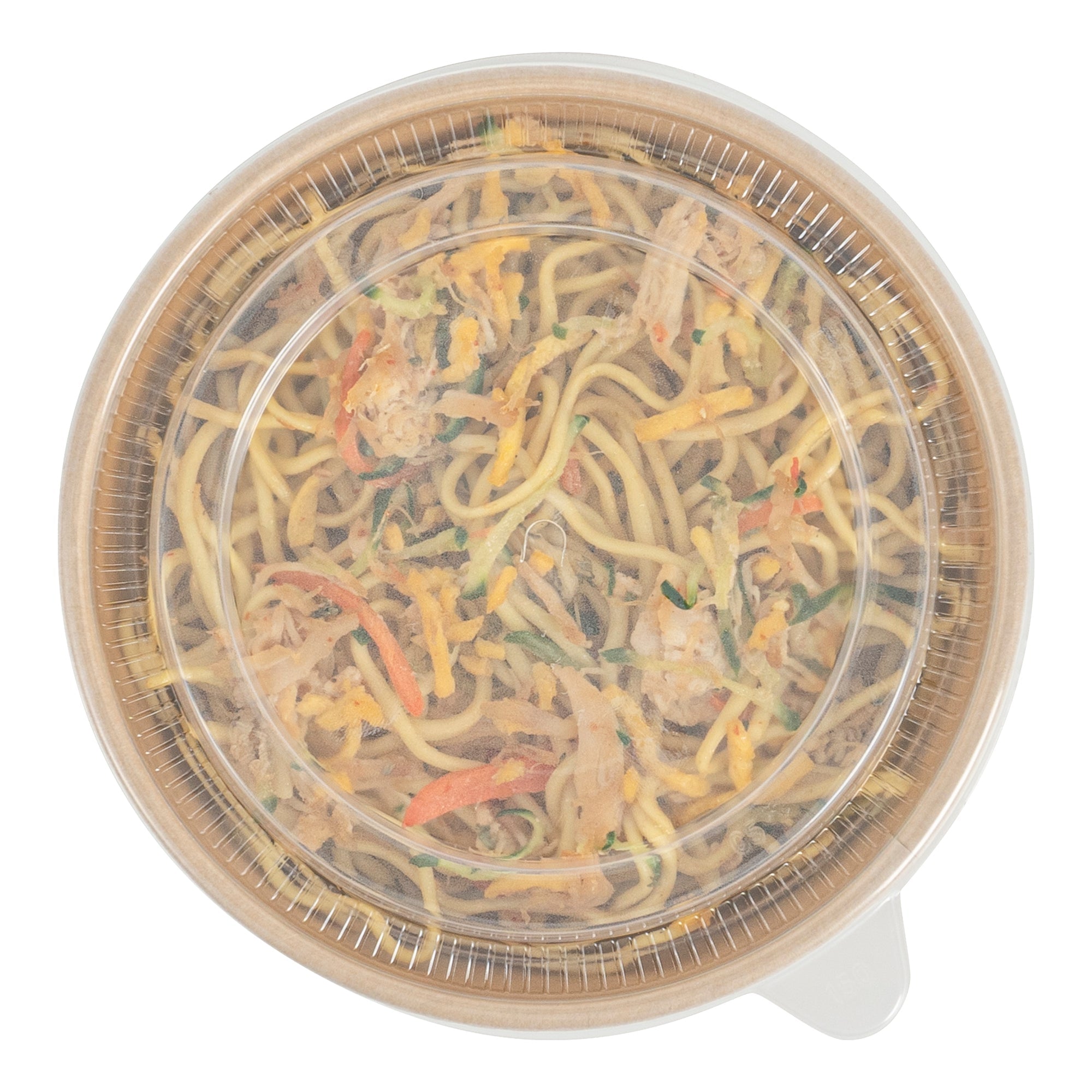 Bio Tek Clear Plastic Take Out Container Lid - Fits 17, 25, 33 and 34 oz Containers - 200 count box