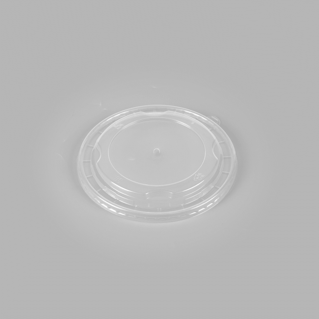 Bio Tek Clear Plastic Take Out Container Lid - Fits 22, 37 and 42 oz Containers - 200 count box