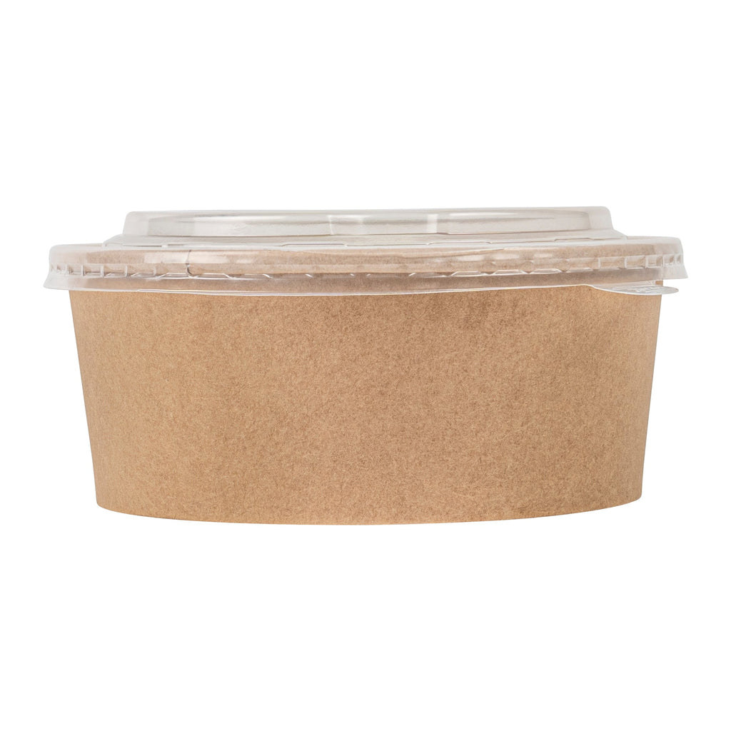Bio Tek Clear Plastic Take Out Container Lid - Fits 22, 37 and 42 oz Containers - 200 count box