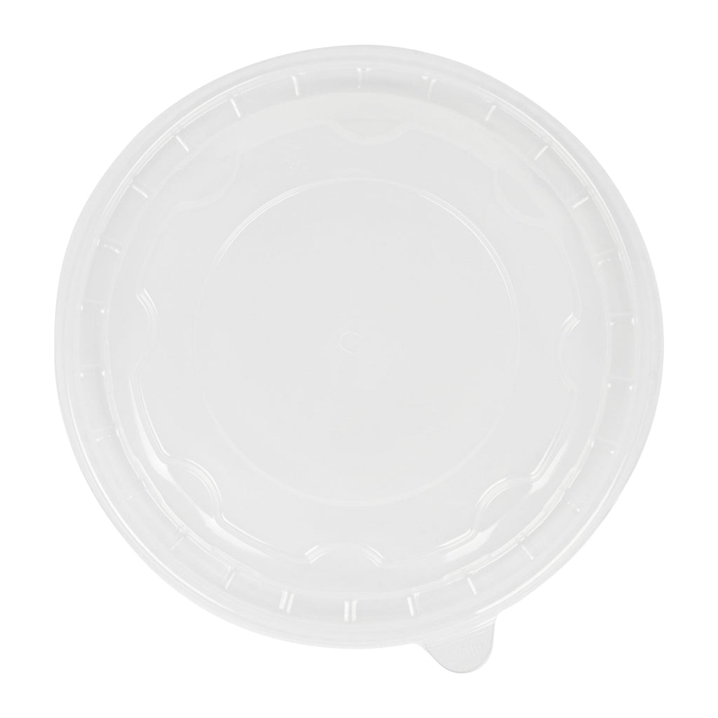 Bio Tek Clear Plastic Take Out Container Lid - Fits 22, 37 and 42 oz Containers - 200 count box