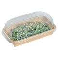 Matsuri Vision Clear PET Plastic Lid - Fits 5 oz Sushi Container, Anti-Fog - 100 count box