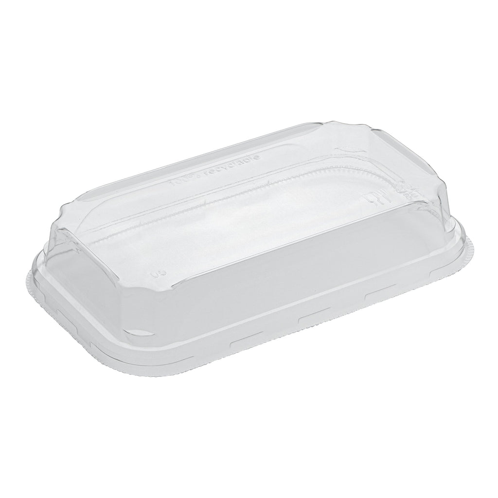 Matsuri Vision Clear PET Plastic Lid - Fits 6 oz Sushi Container, Anti-Fog - 50 count box