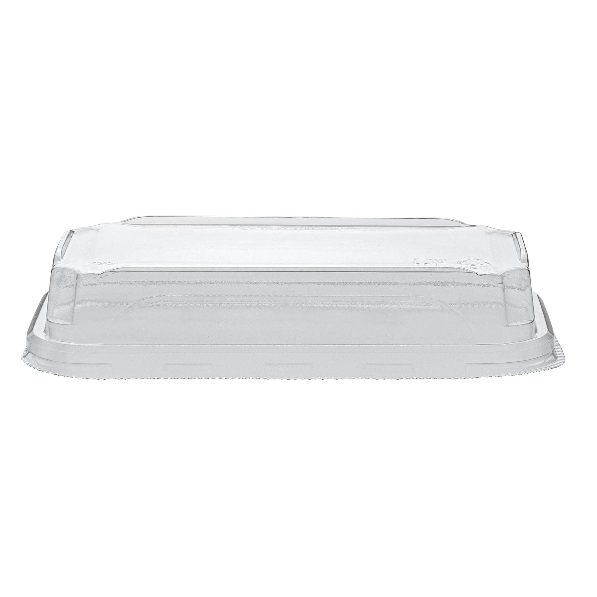 Matsuri Vision Clear PET Plastic Lid - Fits 6 oz Sushi Container, Anti-Fog - 100 count box