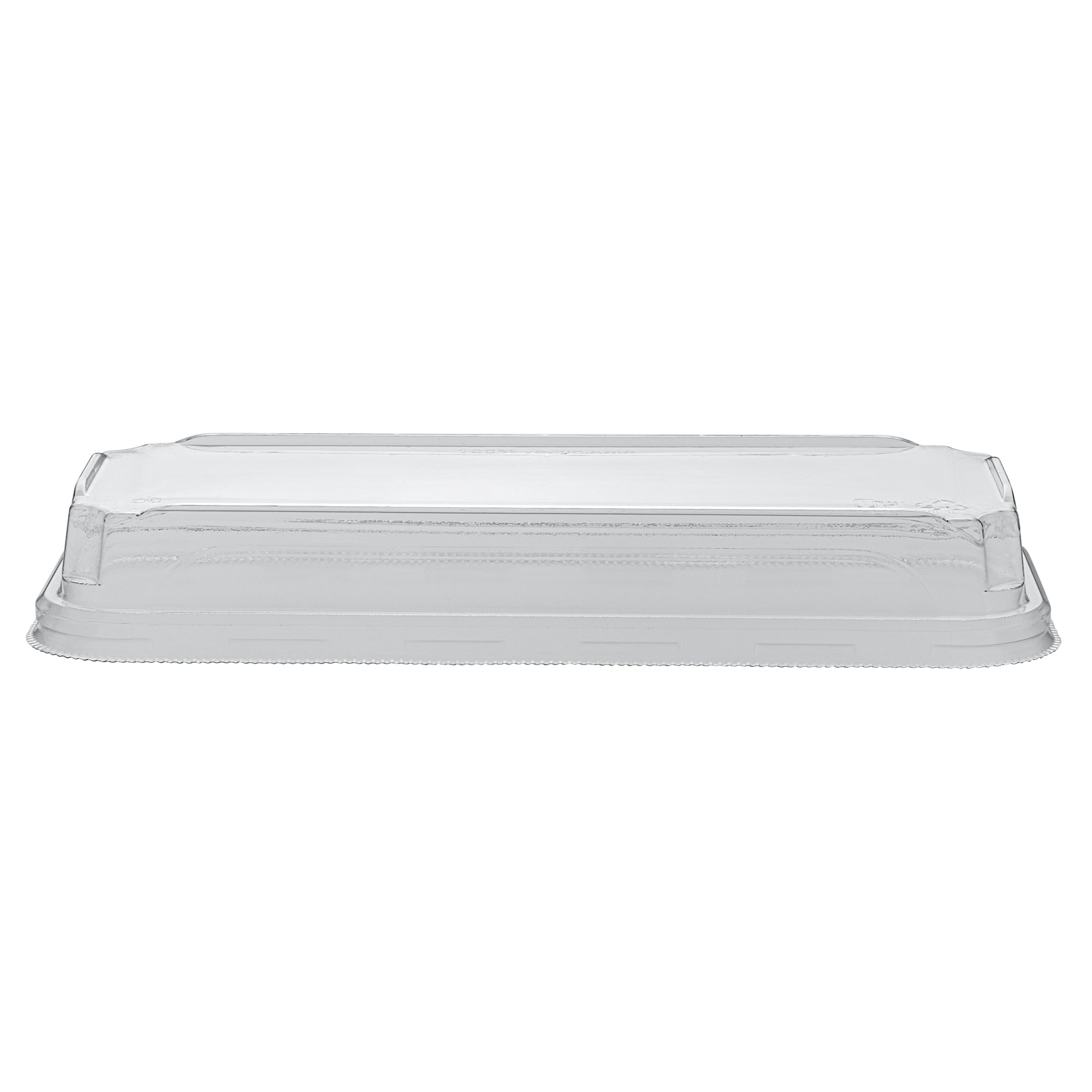 Matsuri Vision Clear PET Plastic Lid - Fits 10 oz Sushi Container, Anti-Fog - 50 count box