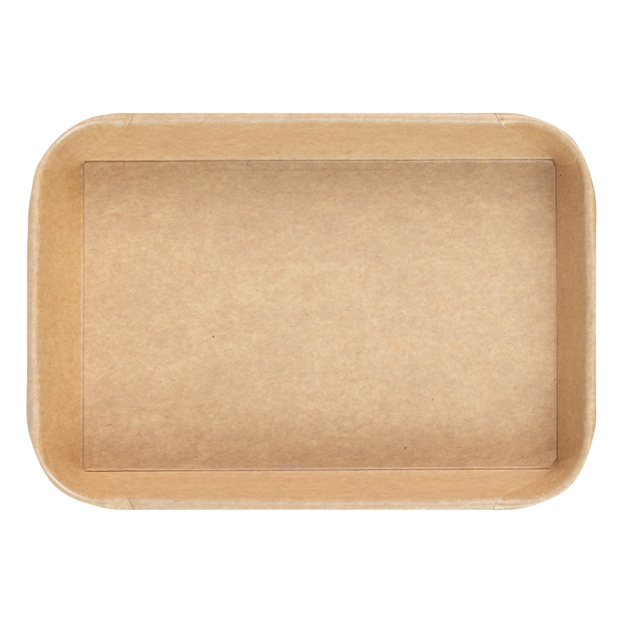 Matsuri Vision 8 oz Rectangle Kraft Paper Sushi Container - 6 1/2" x 4 1/2" x 1" - 50 count box