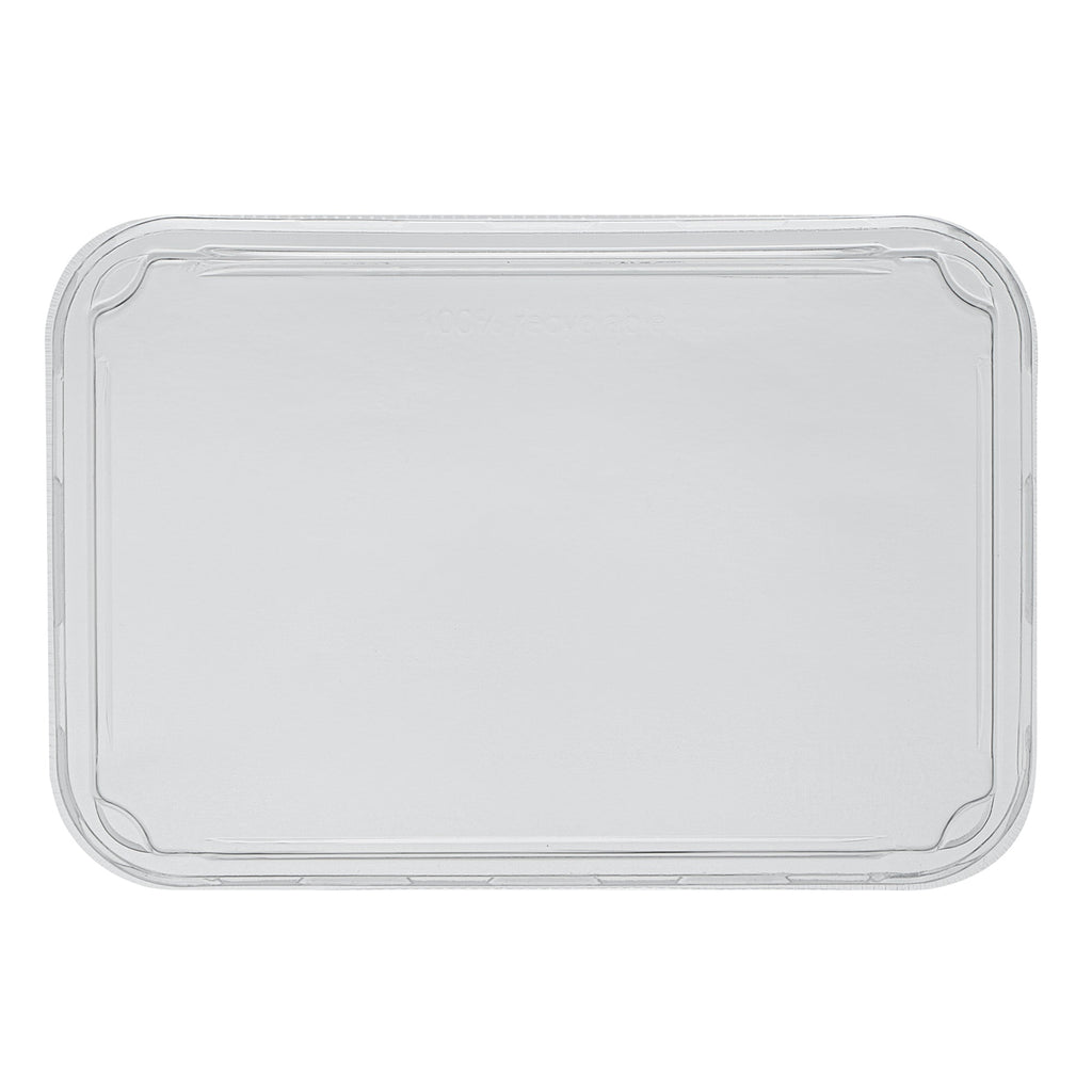 Matsuri Vision Clear PET Plastic Lid - Fits 8 oz Sushi Container, Anti-Fog - 100 count box