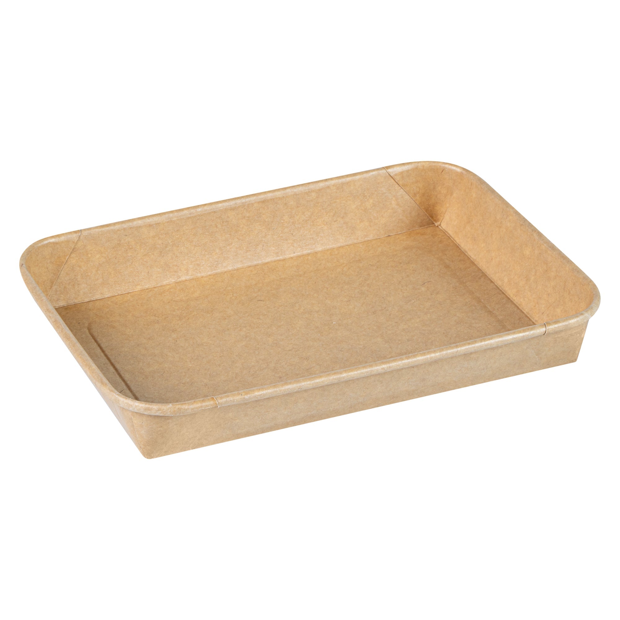 Matsuri Vision 11 oz Rectangle Kraft Paper Sushi Container - 7 1/4" x 5" x 1" - 50 count box