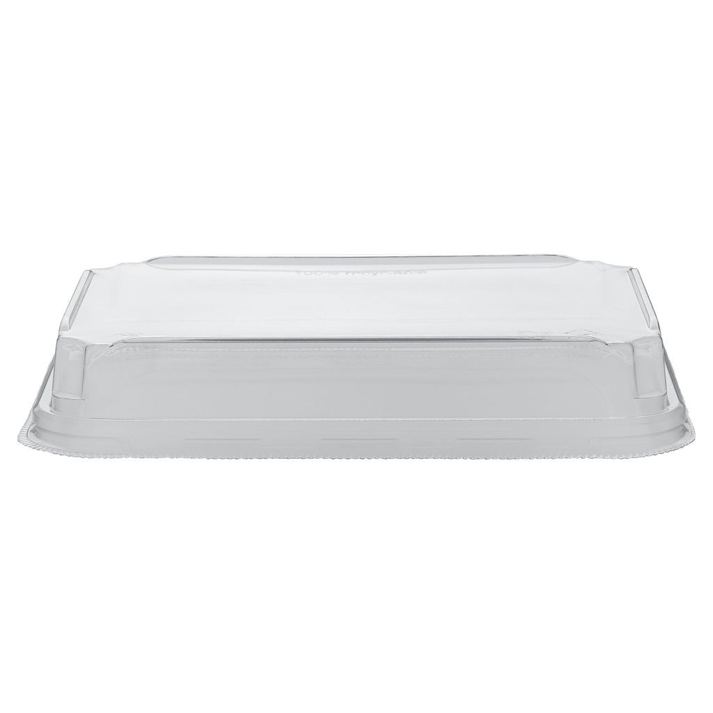 Matsuri Vision Clear PET Plastic Lid - Fits 11 oz Sushi Container, Anti-Fog - 50 count box