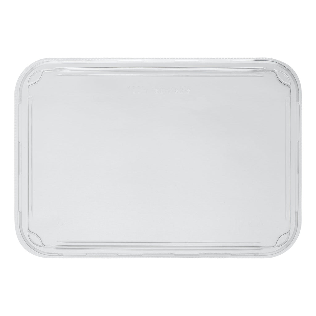 Matsuri Vision Clear PET Plastic Lid - Fits 11 oz Sushi Container, Anti-Fog - 50 count box