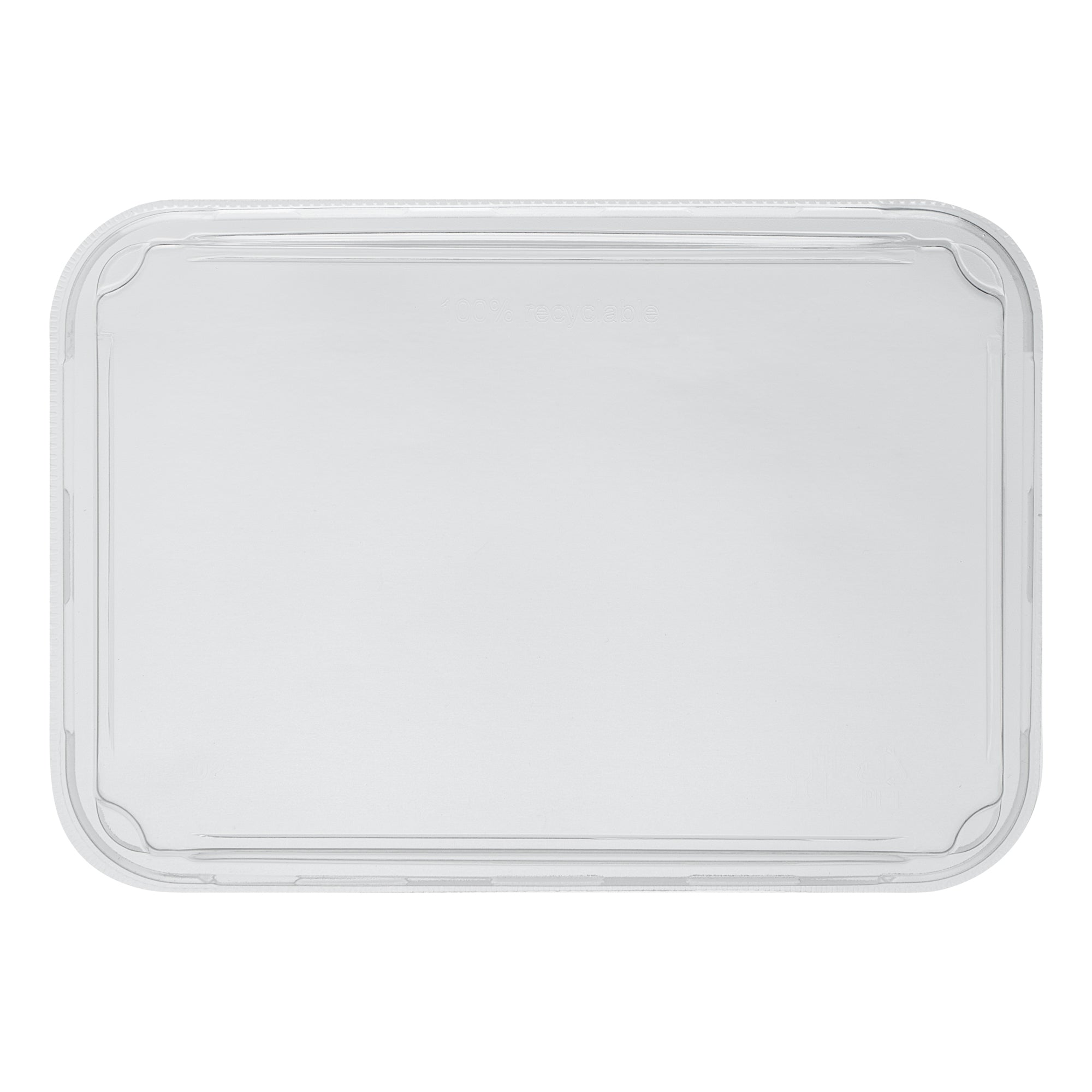 Matsuri Vision Clear PET Plastic Lid - Fits 11 oz Sushi Container, Anti-Fog - 100 count box