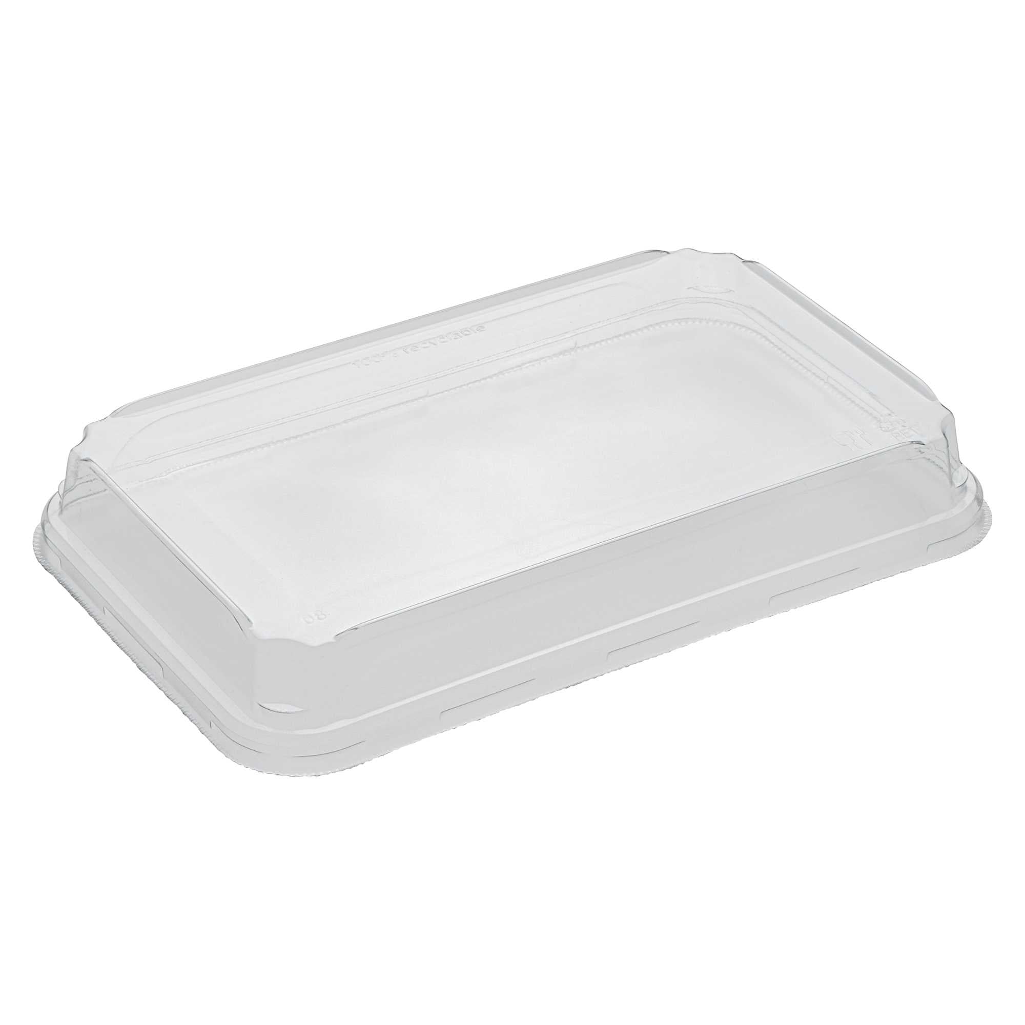Matsuri Vision Clear PET Plastic Lid - Fits 15 oz Sushi Container, Anti-Fog - 100 count box