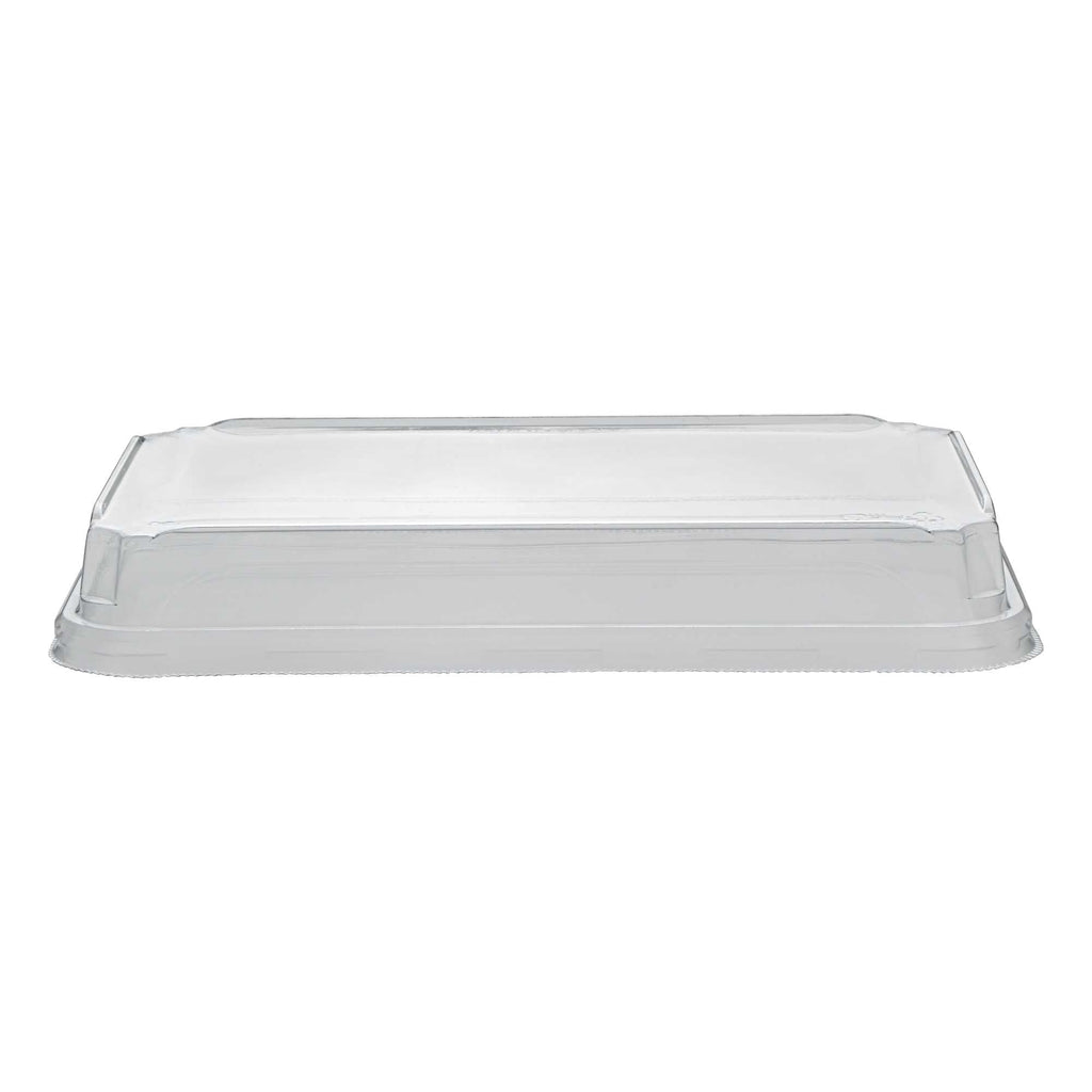 Matsuri Vision Clear PET Plastic Lid - Fits 15 oz Sushi Container, Anti-Fog - 100 count box