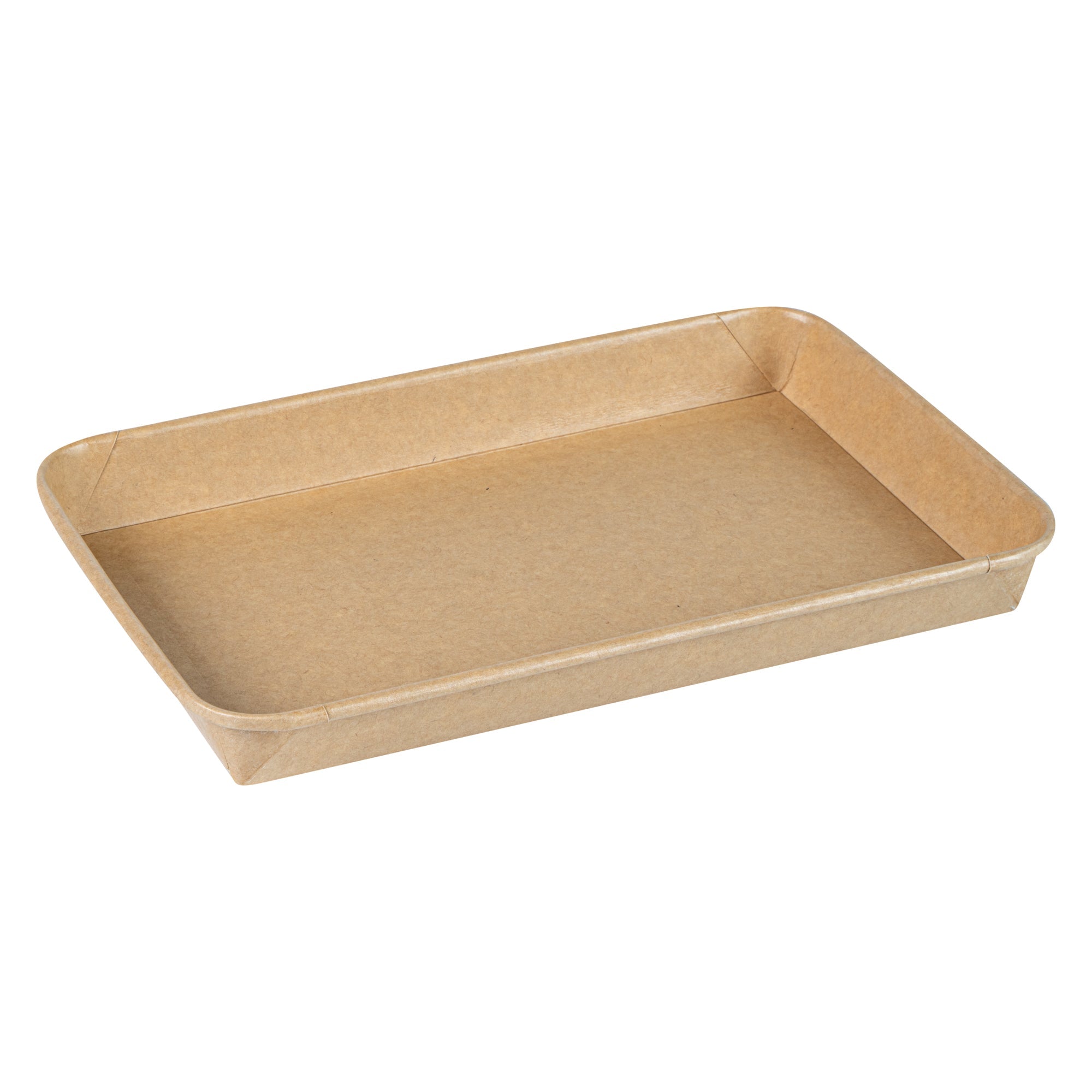 Matsuri Vision 20 oz Rectangle Kraft Paper Sushi Container - 9 1/2" x 6" x 1" - 50 count box