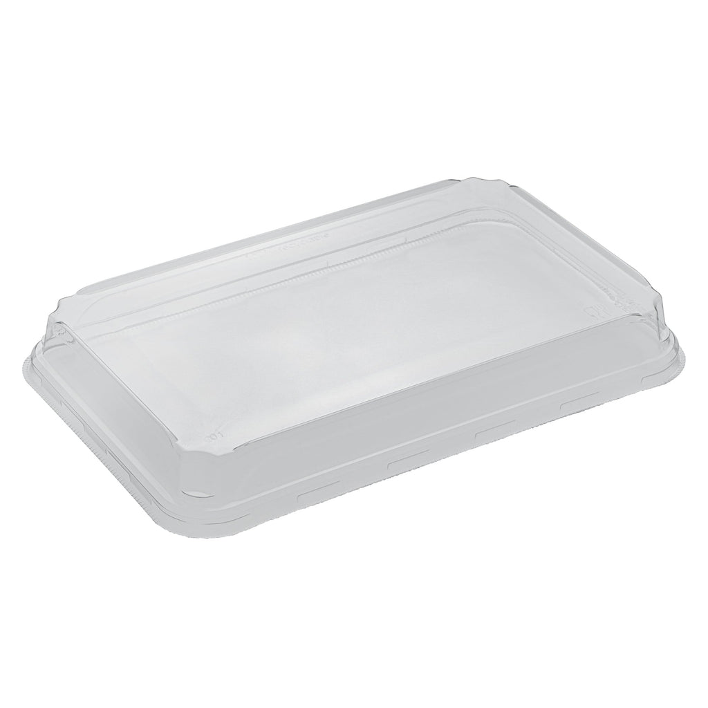 Matsuri Vision Clear PET Plastic Lid - Fits 20 oz Sushi Container, Anti-Fog - 50 count box