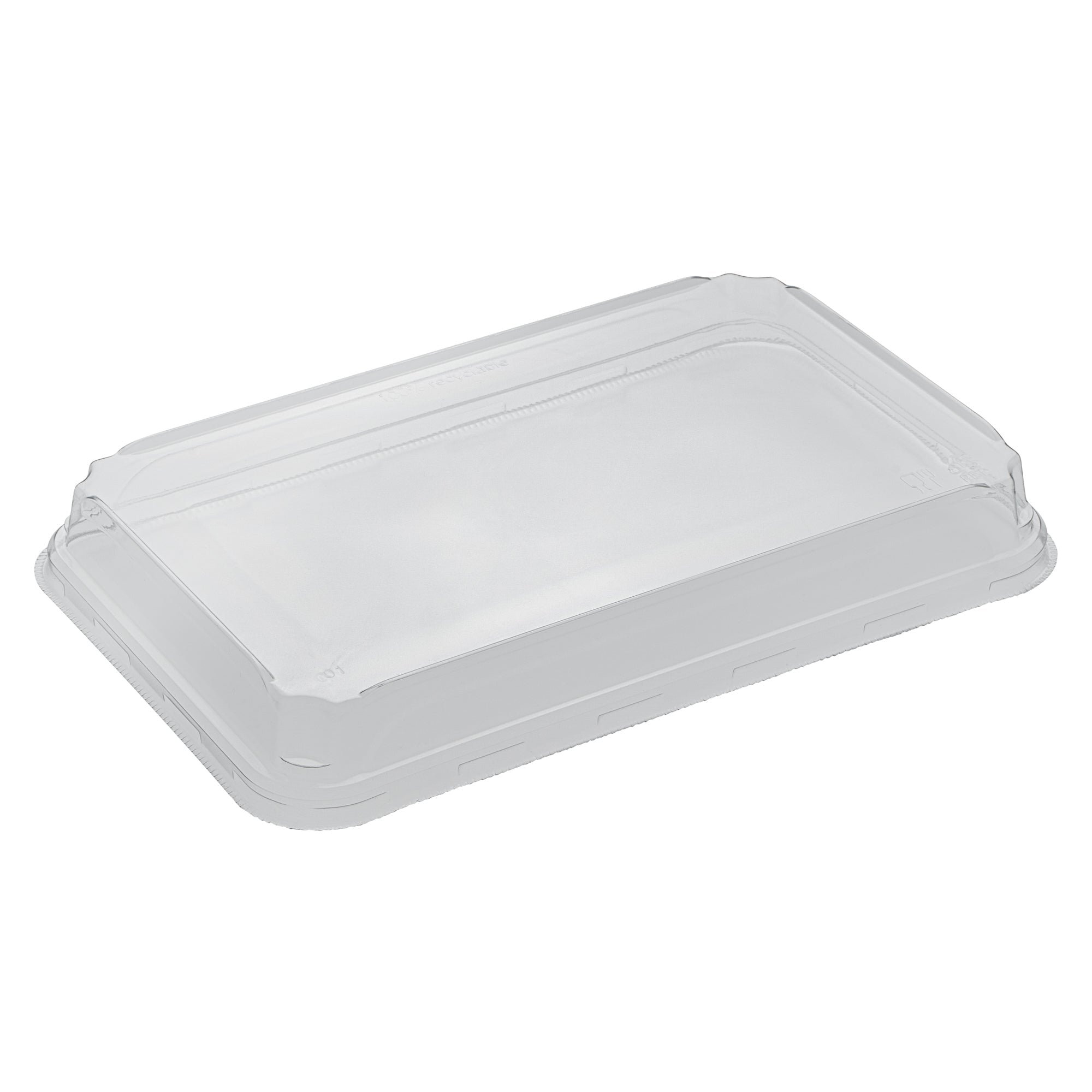 Matsuri Vision Clear PET Plastic Lid - Fits 20 oz Sushi Container, Anti-Fog - 50 count box