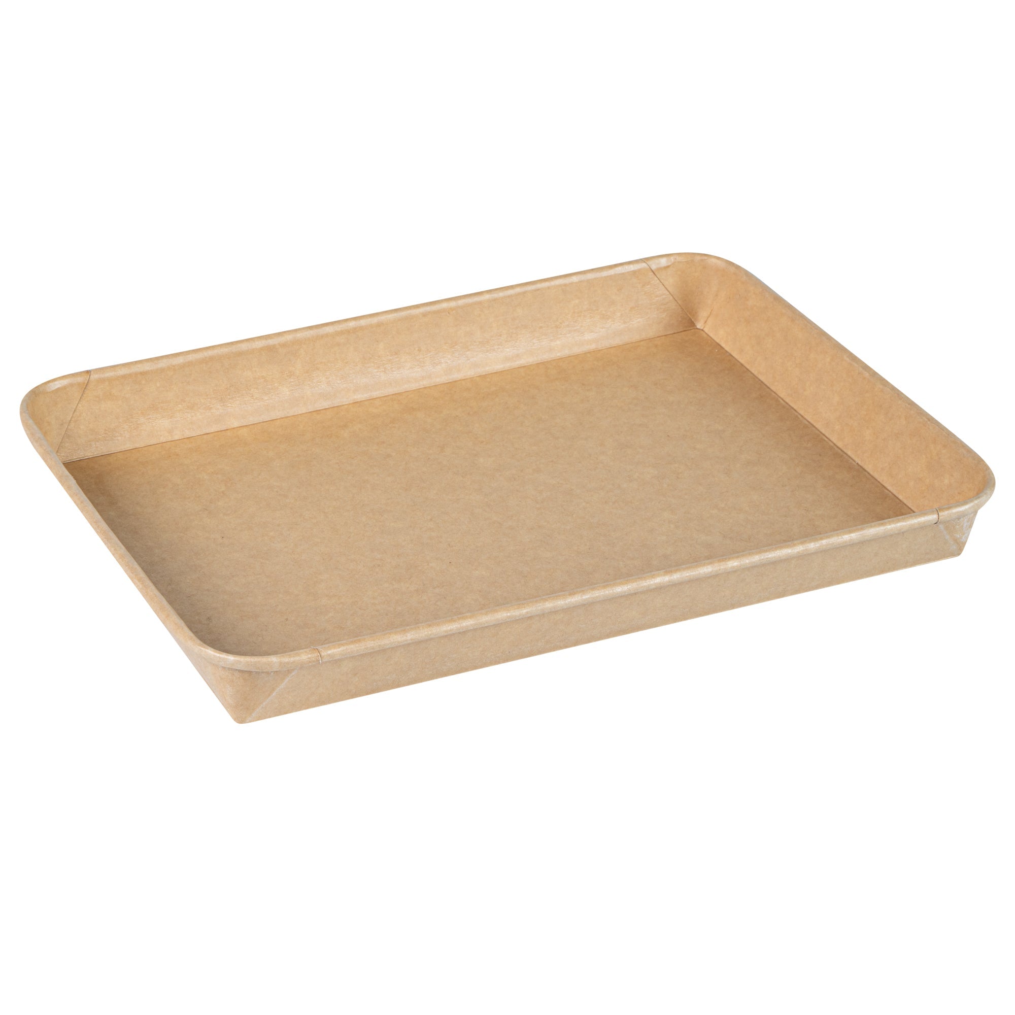 Matsuri Vision 23 oz Rectangle Kraft Paper Sushi Container - 10" x 7 1/4" x 1" - 50 count box