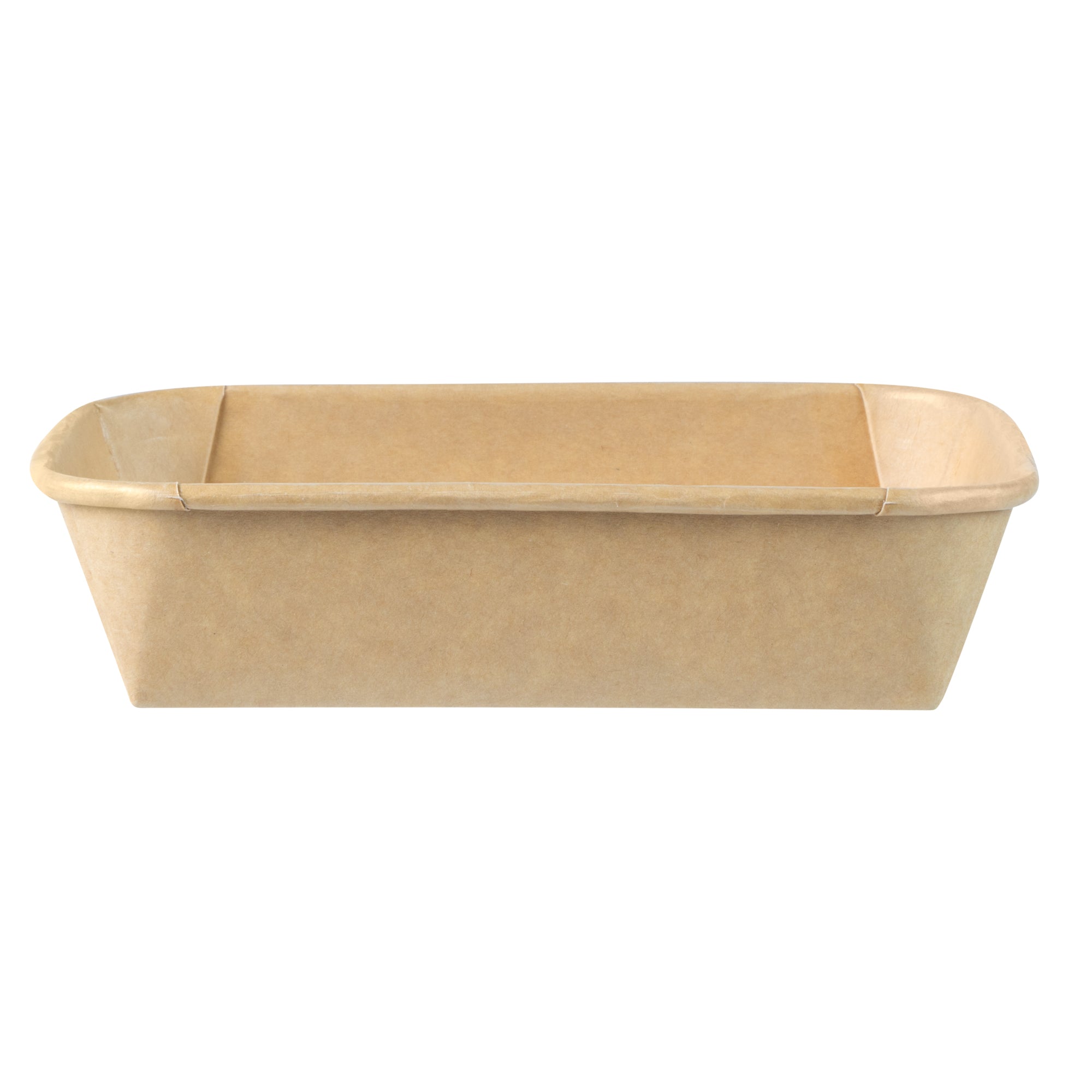 Matsuri Vision 17 oz Rectangle Kraft Paper Sushi Container - 6 1/2" x 4 3/4" x 1 1/2" - 100 count box