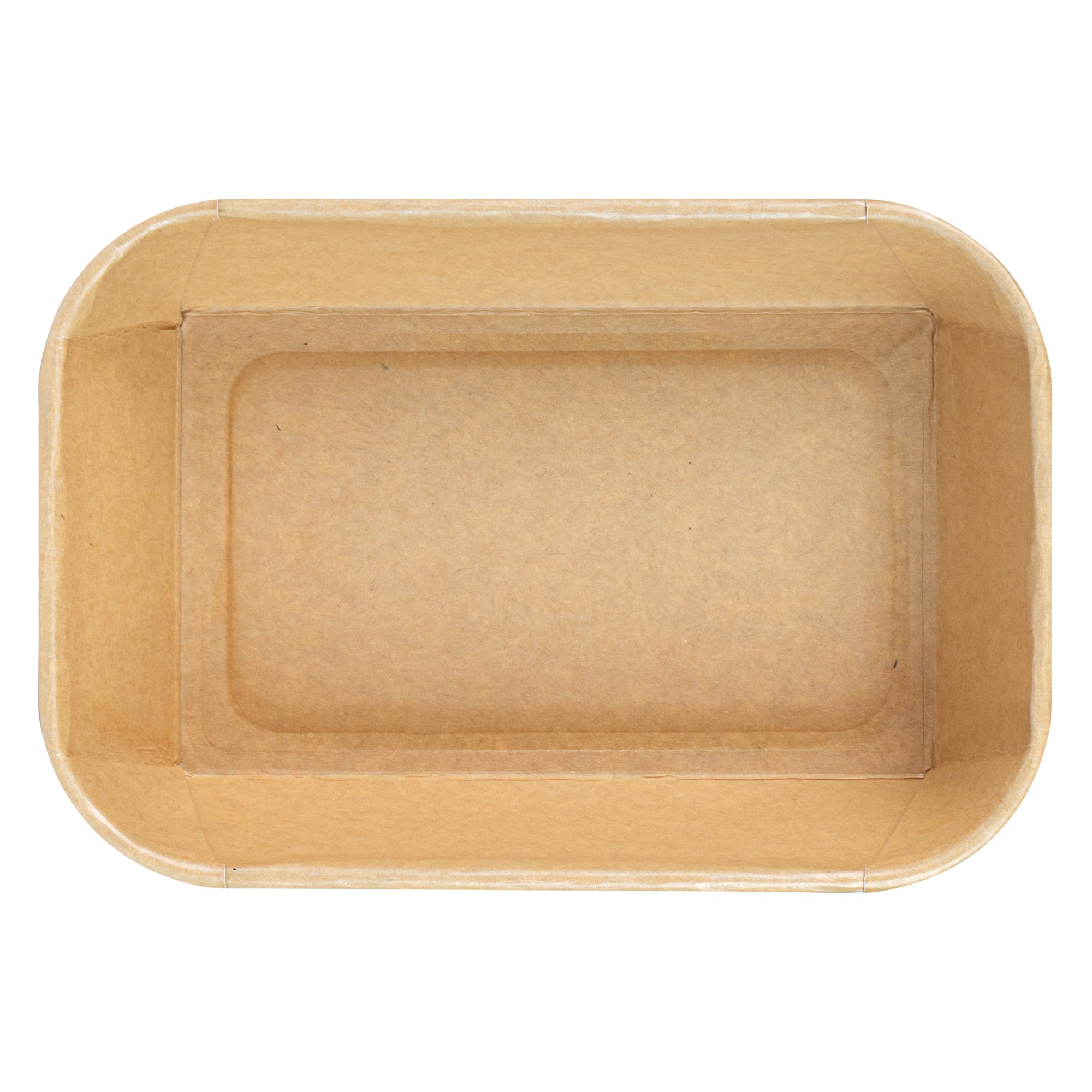 Matsuri Vision 22 oz Rectangle Kraft Paper Sushi Container - 6 1/2" x 4 3/4" x 2" - 100 count box