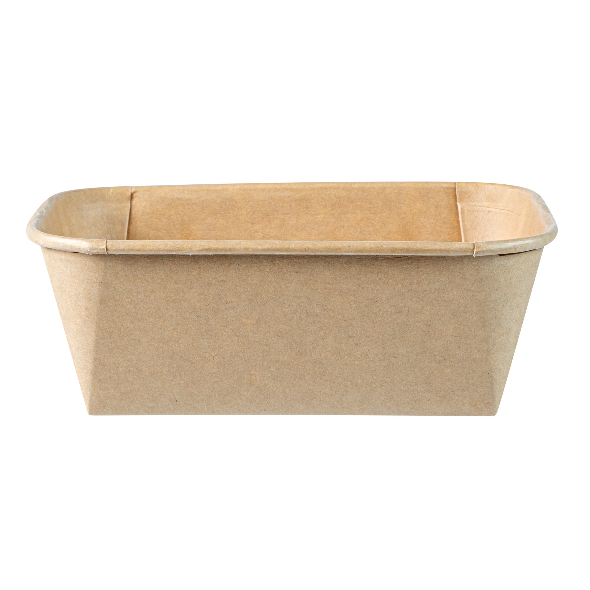 Matsuri Vision 26 oz Rectangle Kraft Paper Sushi Container - 6 1/2" x 4 3/4" x 2 1/4" - 50 count box