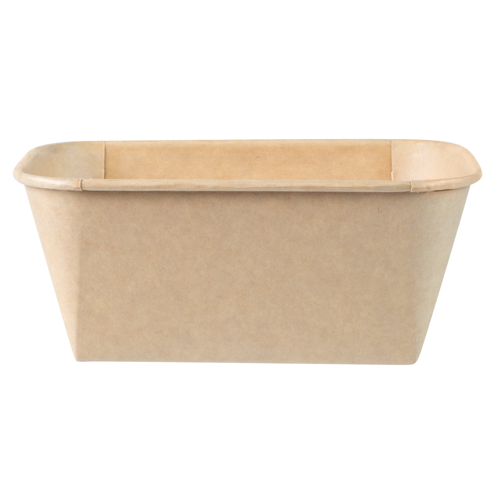 Matsuri Vision 34 oz Rectangle Kraft Paper Sushi Container - 6 1/2" x 4 3/4" x 2 3/4" - 50 count box