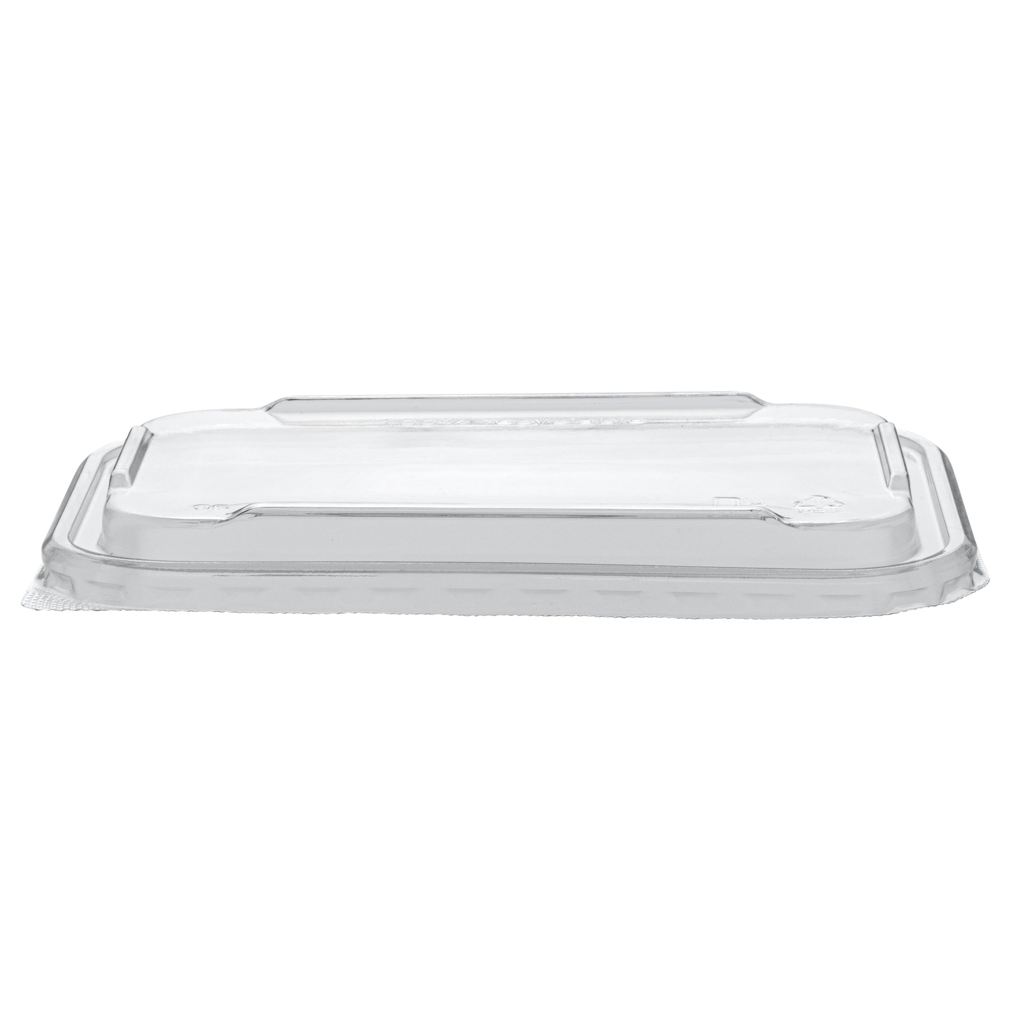 Matsuri Vision Clear PET Plastic Lid - Fits 17, 22, 26 and 34 oz Sushi Containers, Anti-Fog - 100 count box
