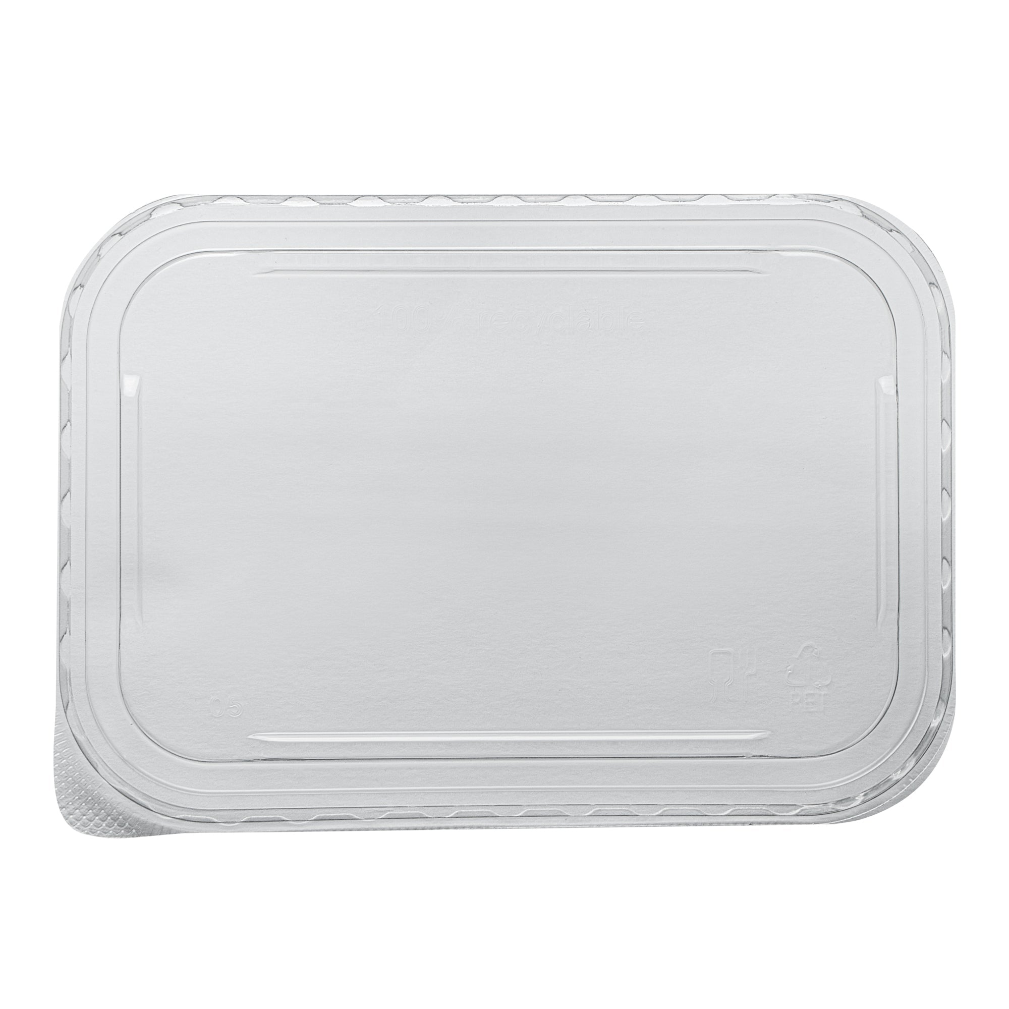Matsuri Vision Clear PET Plastic Lid - Fits 17, 22, 26 and 34 oz Sushi Containers, Anti-Fog - 100 count box