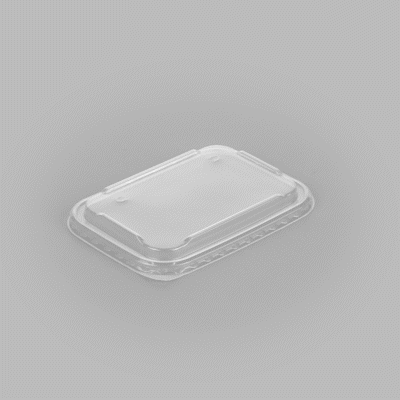 Matsuri Vision Clear PP Plastic Lid - Fits 17, 22, 26 and 34 oz Sushi Containers, Anti-Fog - 50 count box