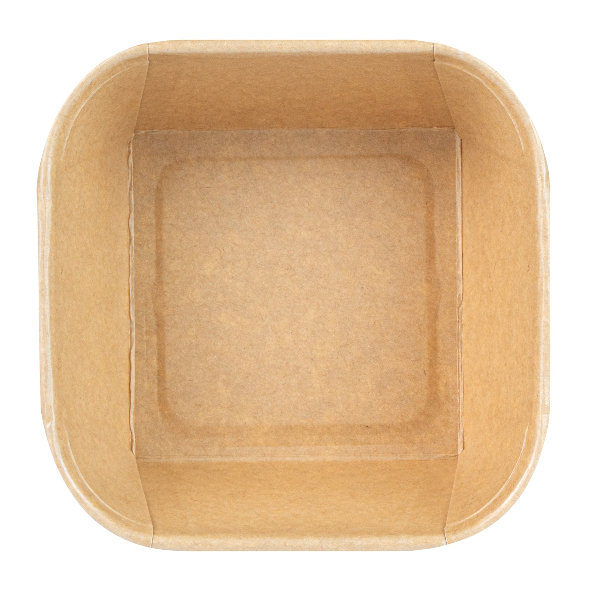 Matsuri Vision 22 oz Square Kraft Paper Sushi Container - 5" x 5" x 2 1/4" - 50 count box