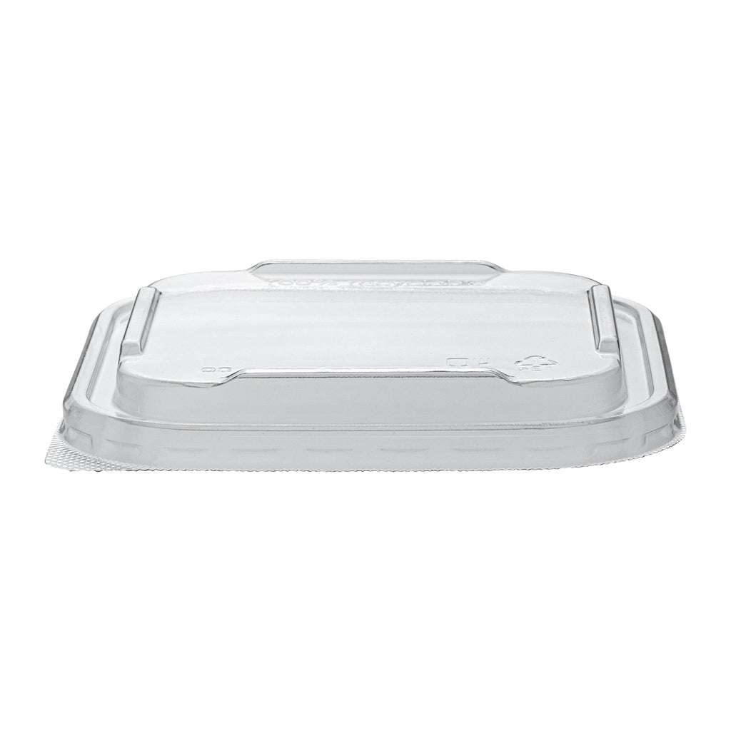 Matsuri Vision Clear PET Plastic Lid - Fits 17 and 22 oz Sushi Containers, Anti-Fog - 50 count box