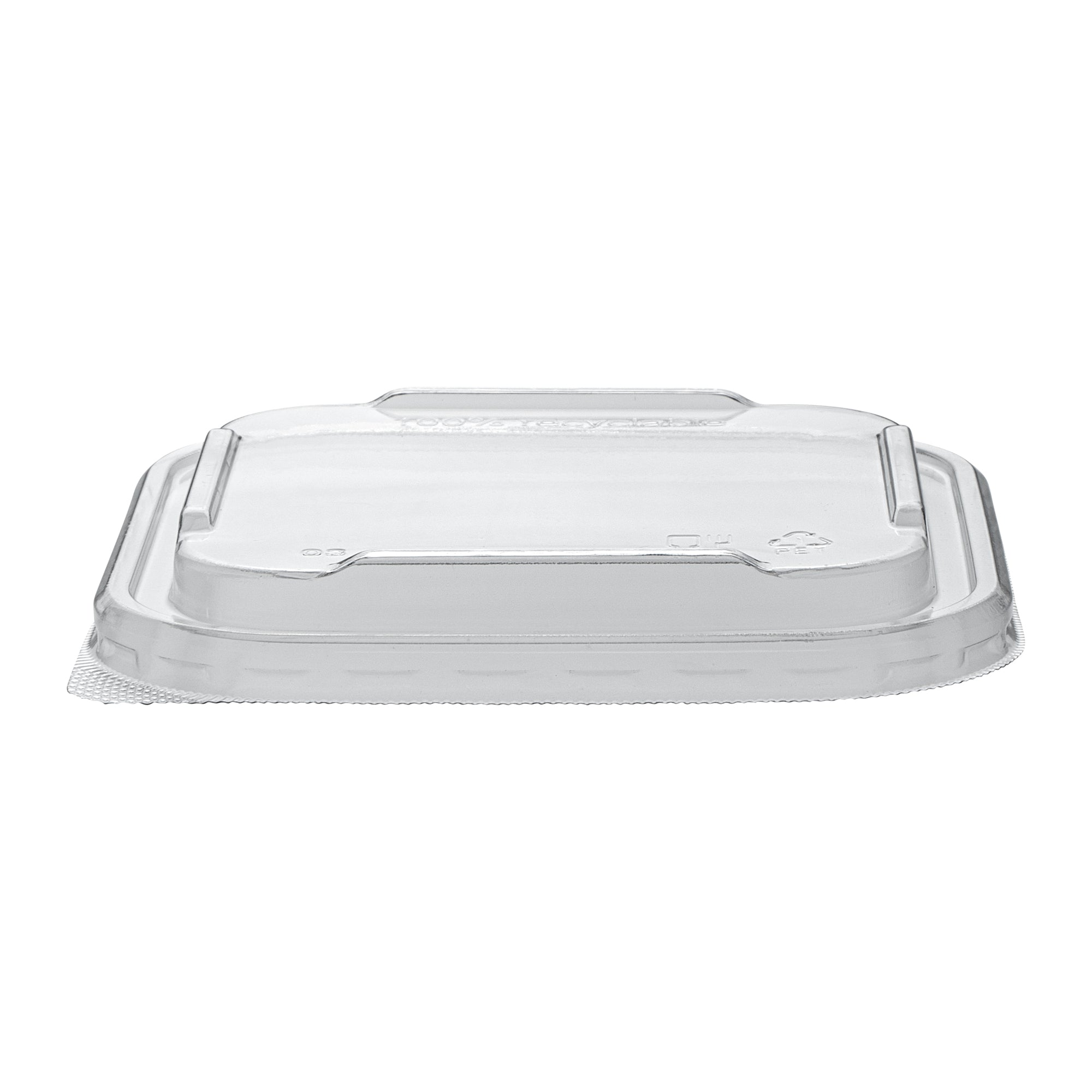 Matsuri Vision Clear PET Plastic Lid - Fits 17 and 22 oz Sushi Containers, Anti-Fog - 50 count box