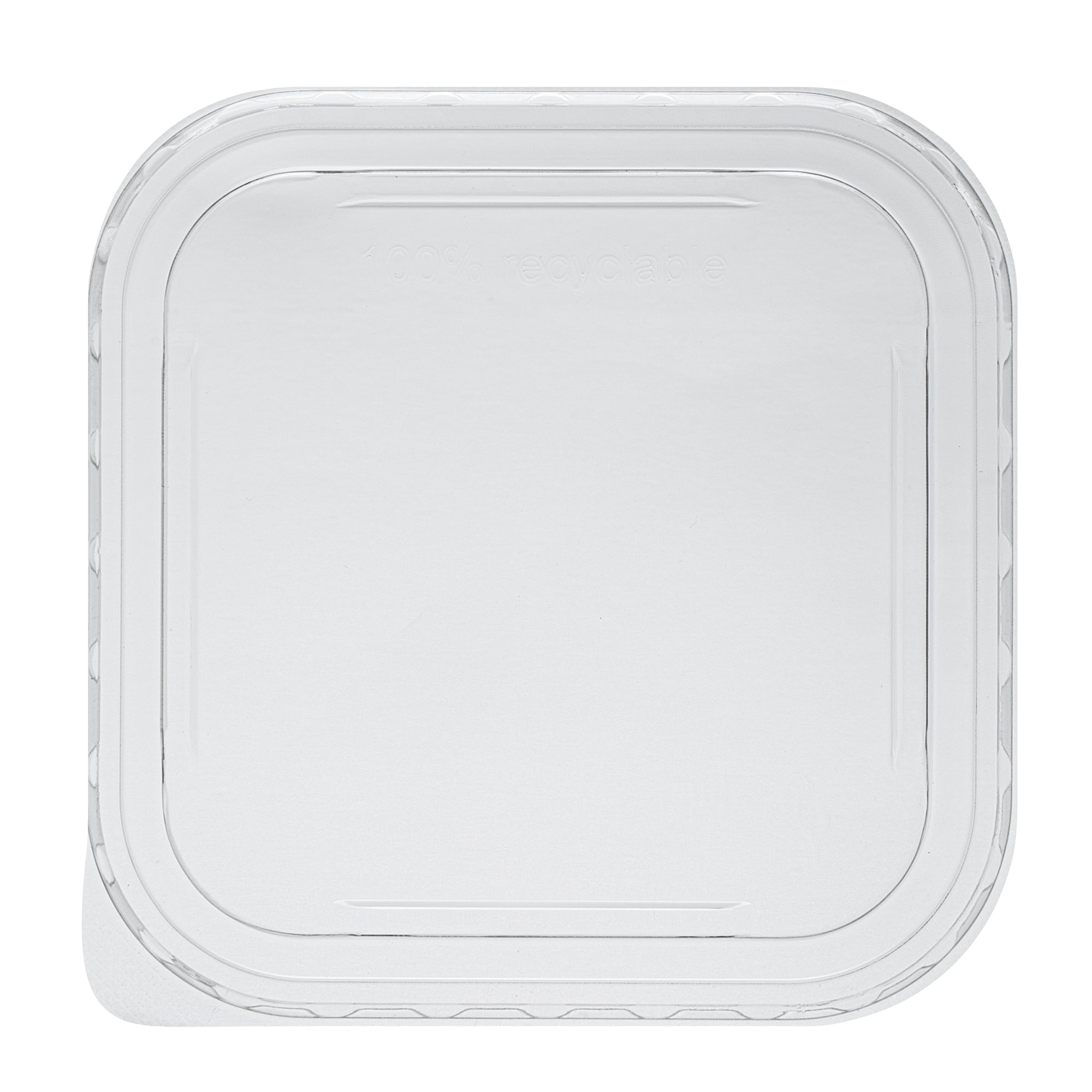 Matsuri Vision Clear PET Plastic Lid - Fits 17 and 22 oz Sushi Containers, Anti-Fog - 50 count box