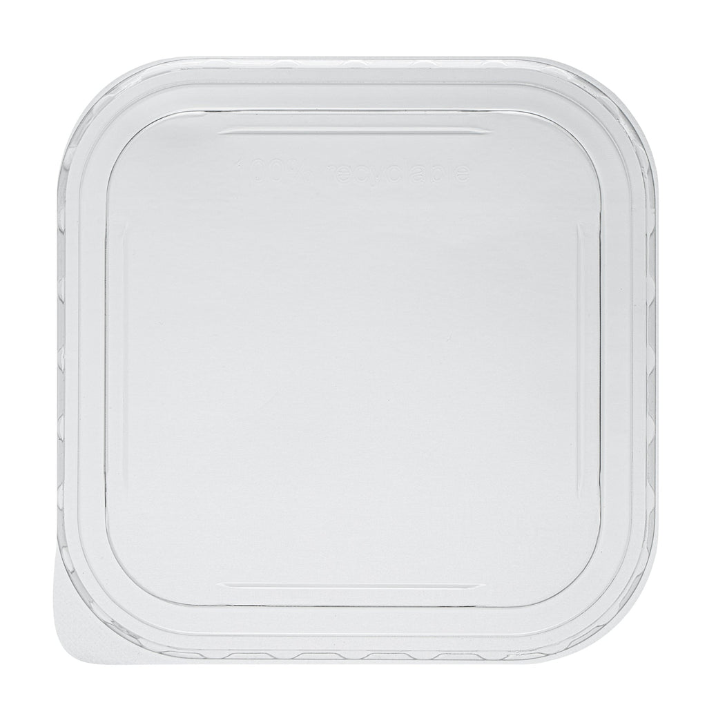 Matsuri Vision Clear PET Plastic Lid - Fits 17 and 22 oz Sushi Containers, Anti-Fog - 100 count box