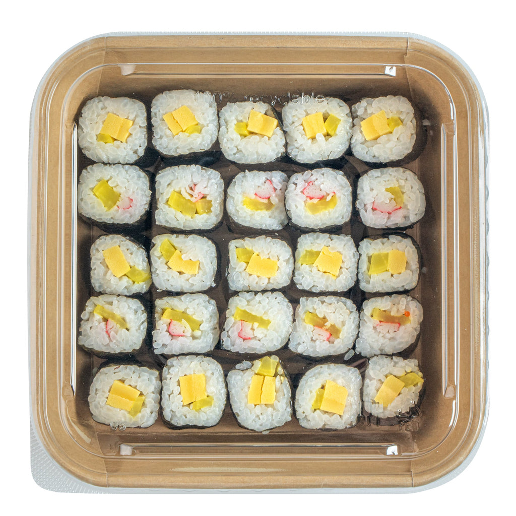 Matsuri Vision Clear PET Plastic Lid - Fits 34 and 45 oz Sushi Containers, Anti-Fog - 50 count box