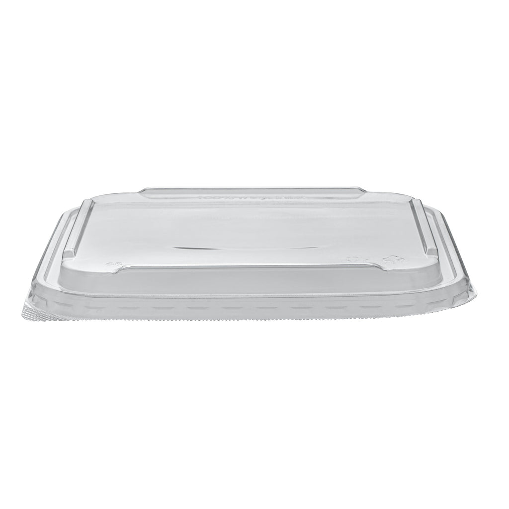 Matsuri Vision Clear PET Plastic Lid - Fits 34 and 45 oz Sushi Containers, Anti-Fog - 100 count box